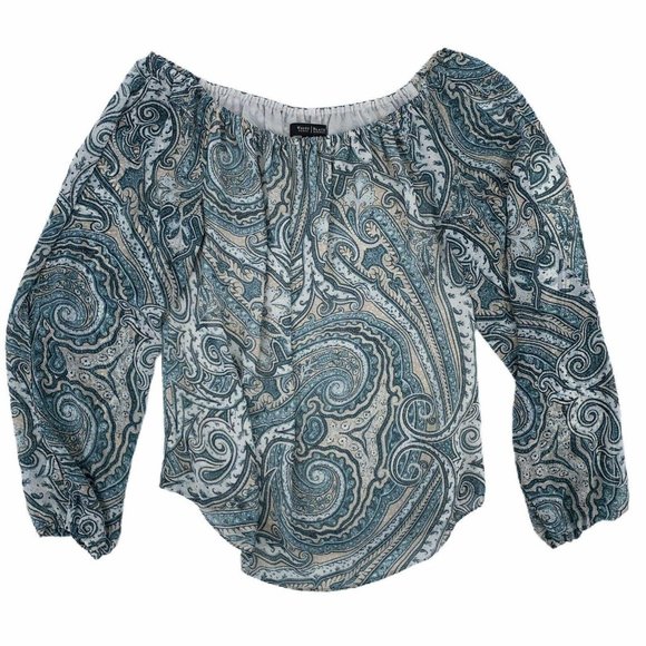 White House Black Market Tops - White House Black Market Paisley Top